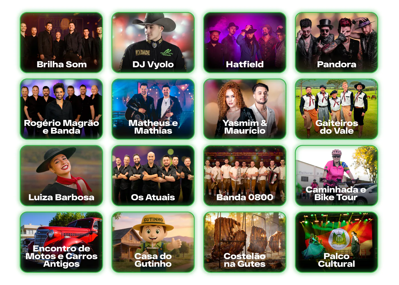 Atrações da Gutes Fest